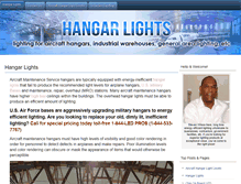 Tablet Screenshot of hangarlights.com